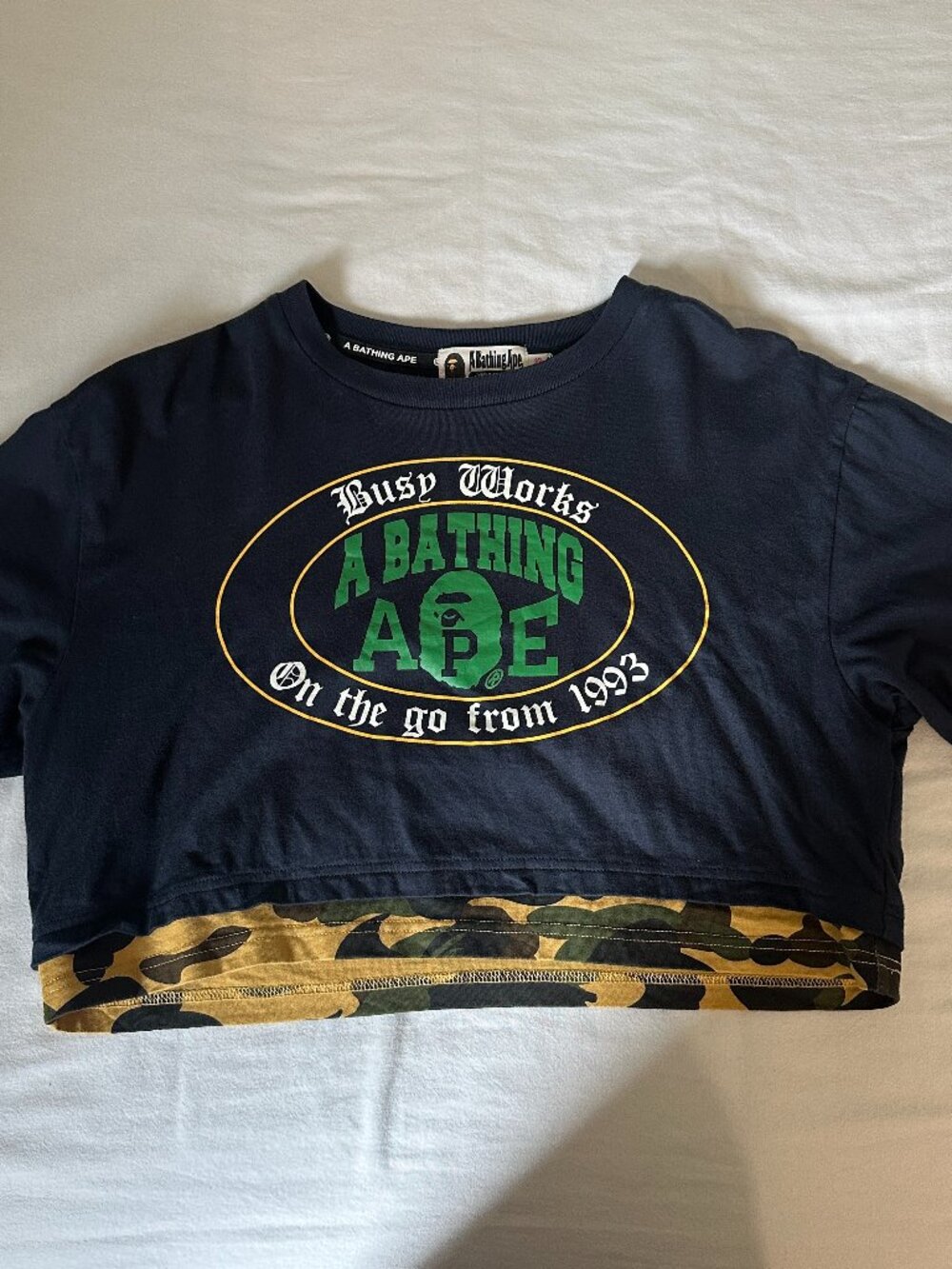 CROPPED BAPE T-SHIRT